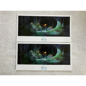Walt Disney World WISH Passholder Exclusive Mini Poster lot of TWO!